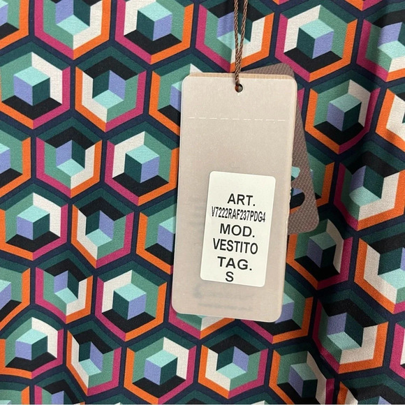 Karakorum Dress Womens Size Small Blue Multicolor Geometric Shift - Picture 7 of 11